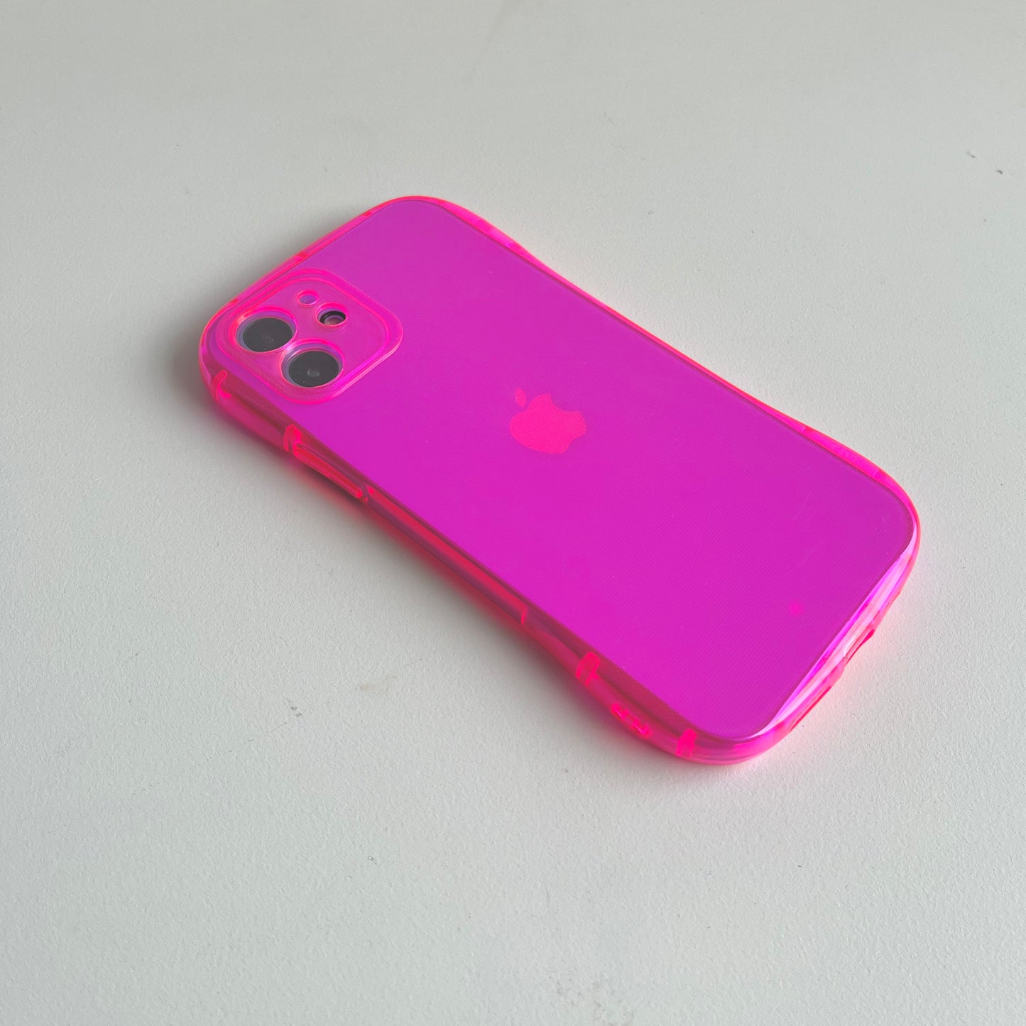 Neon Pink Jelly iPhone Case by Veronique