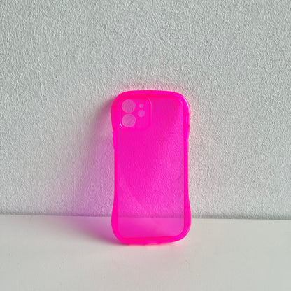 Neon Pink Jelly iPhone Case by Veronique