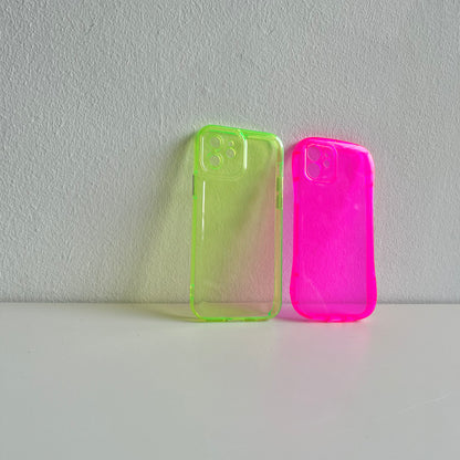 Neon Pink Jelly iPhone Case by Veronique