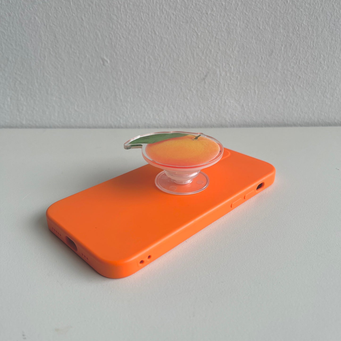 Orange Pop phone socket iPhone Case by Veronique