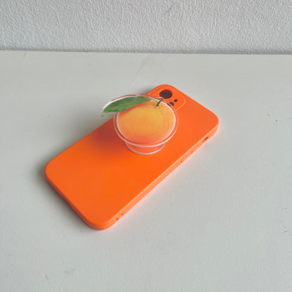 Orange Pop phone socket iPhone Case by Veronique