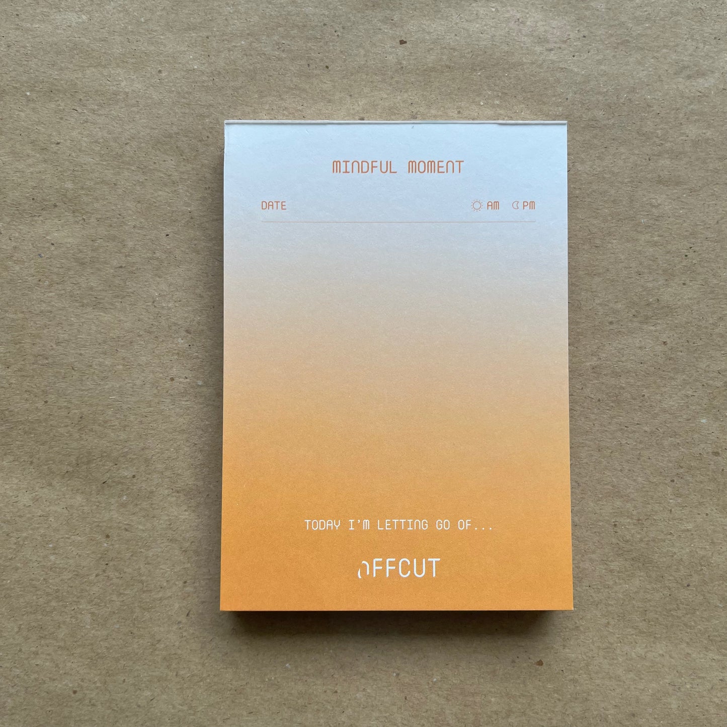 Mindful Moment Notepad (Orange) by OFFCUT