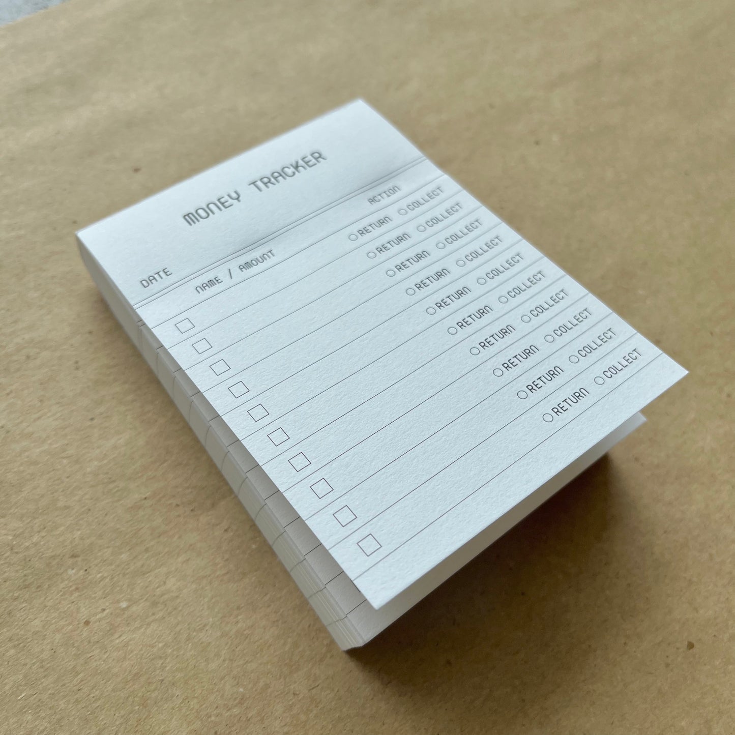 Money Tracker Notepad by OFFCUT