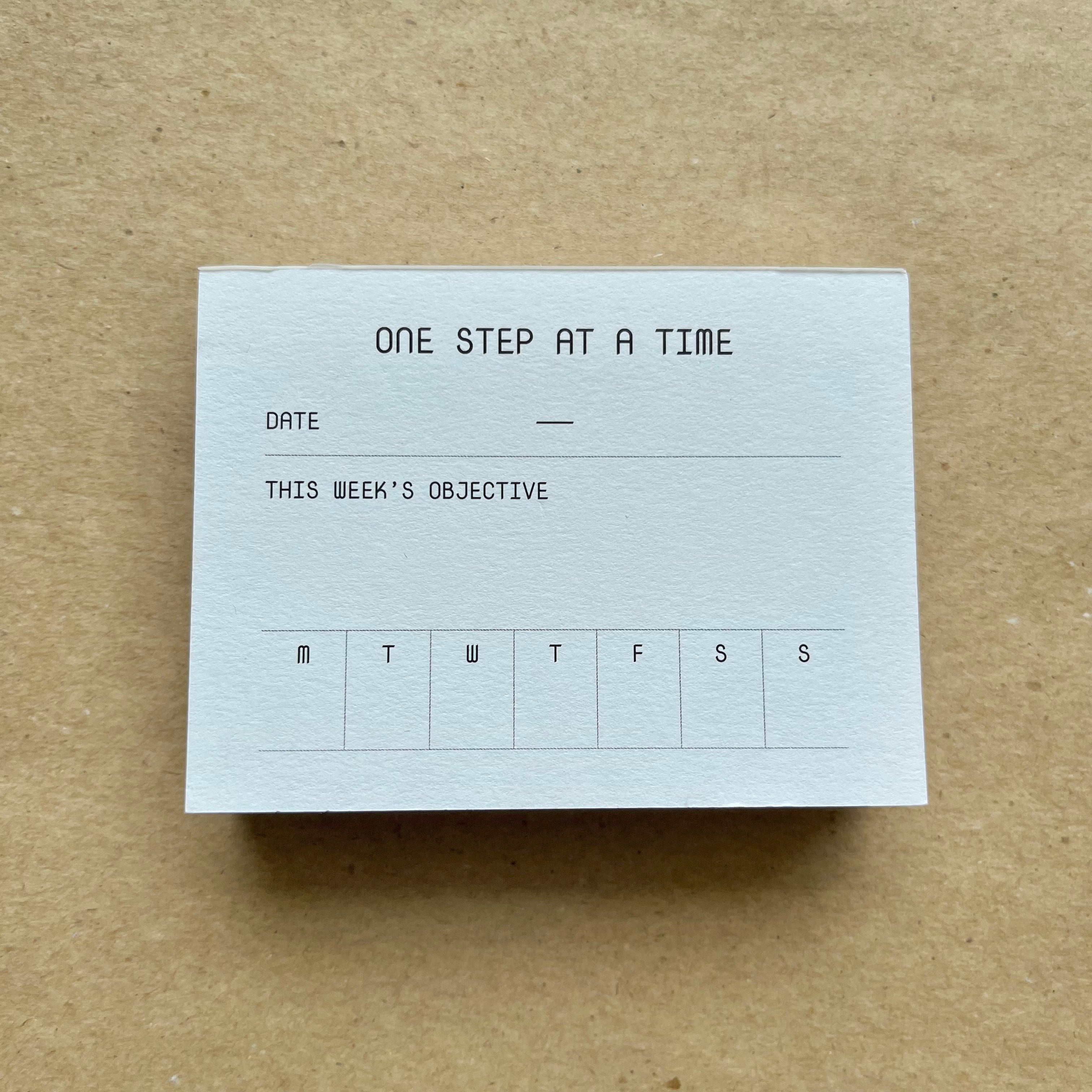 One Step At A Time Notepad by OFFCUT