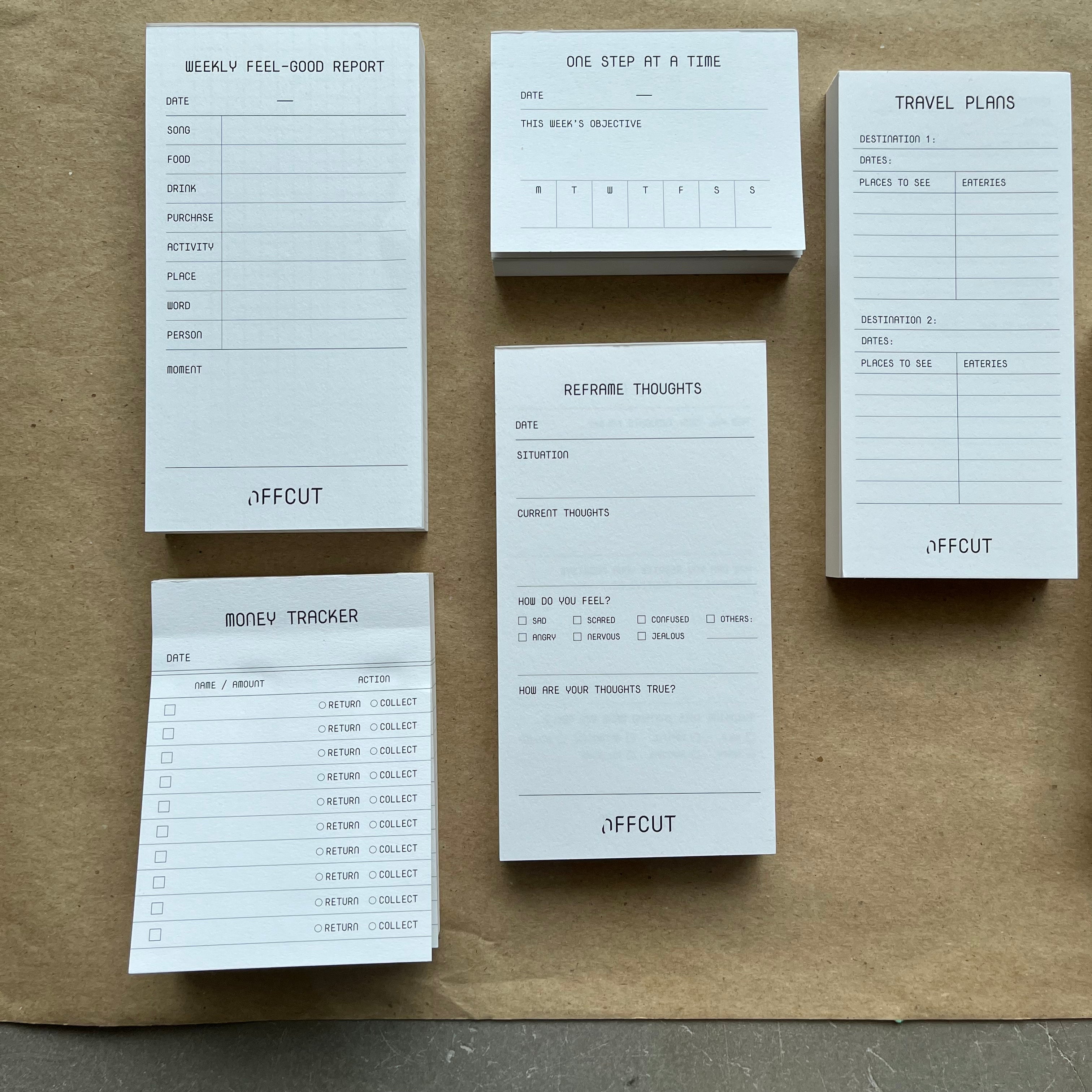 Money Tracker Notepad by OFFCUT