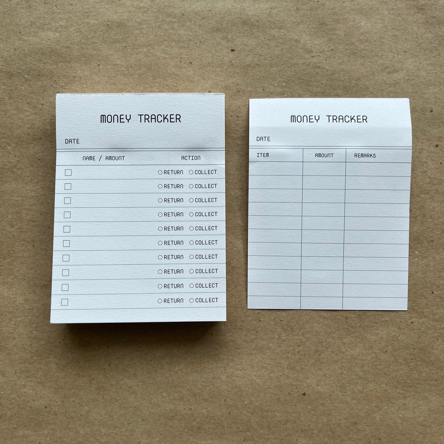 Money Tracker Notepad by OFFCUT