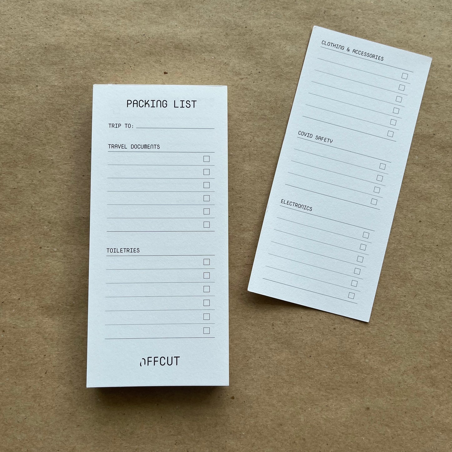 Packing List by OFFCUT