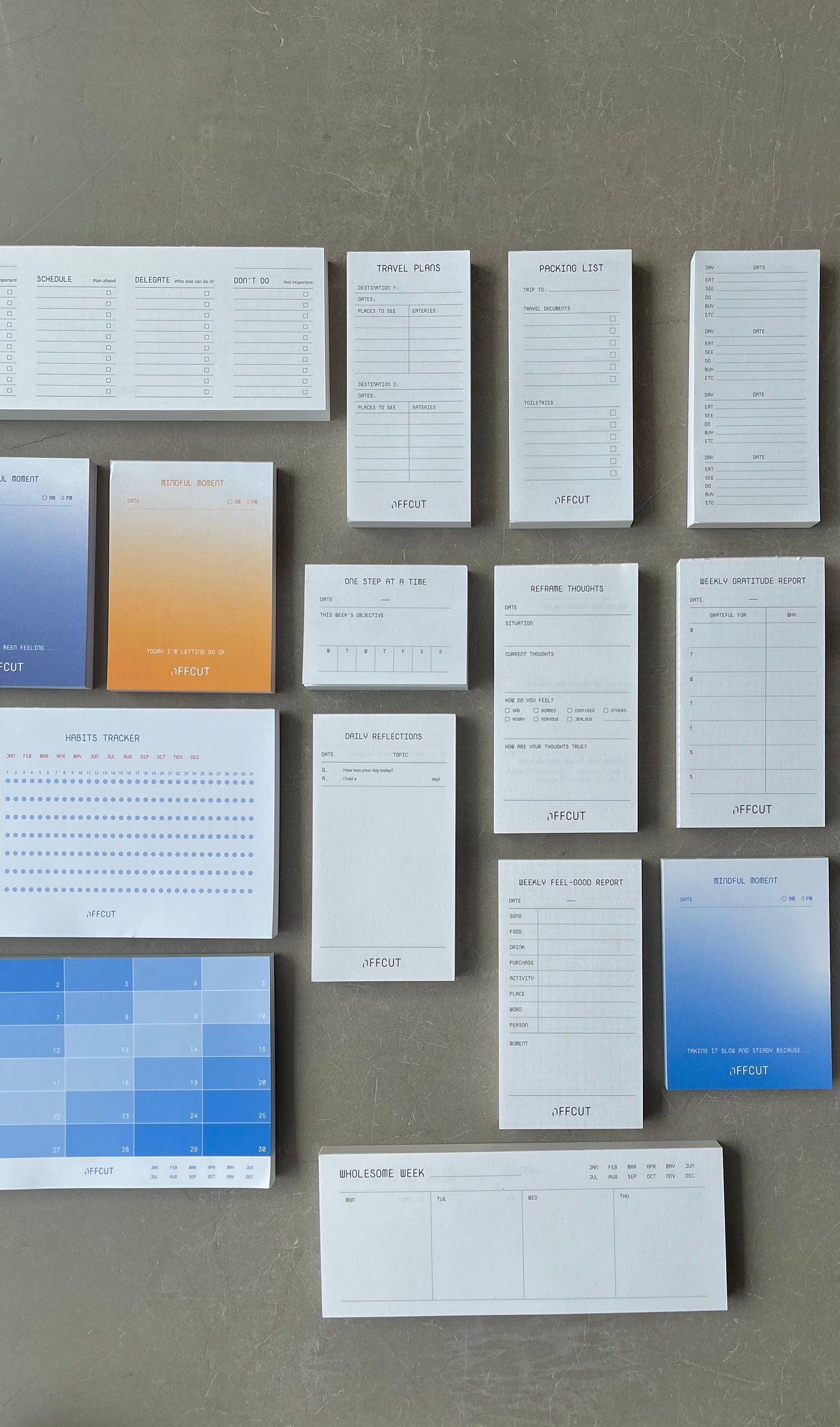 Mindful Moment Notepad (Ultramarine) by OFFCUT