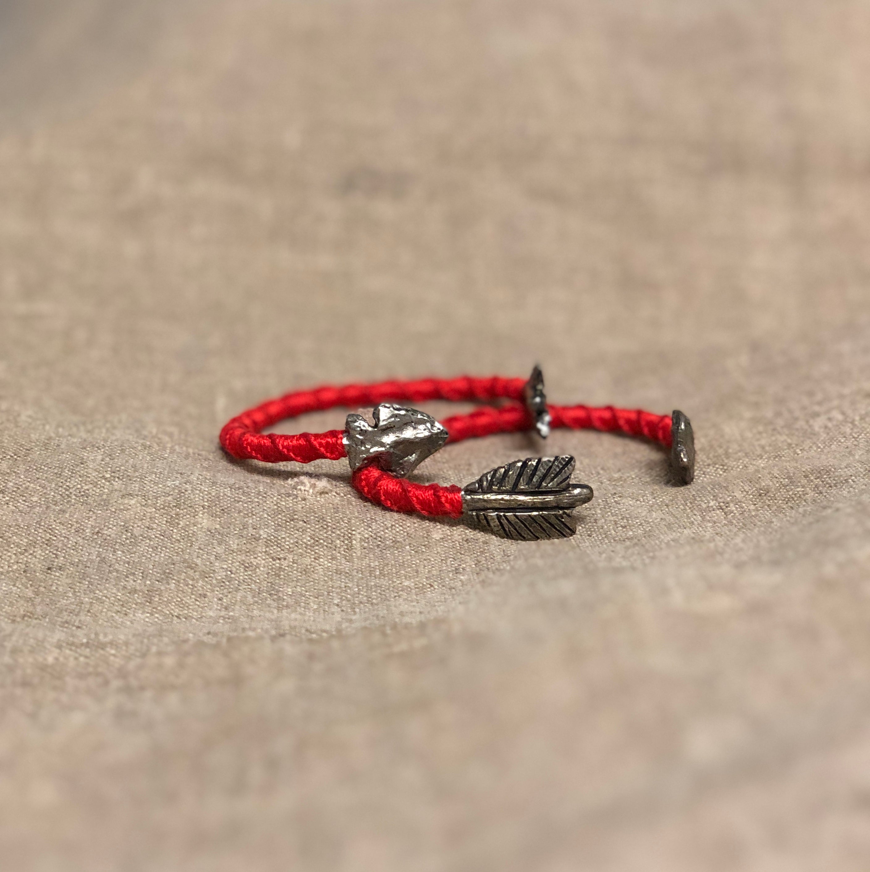 WRAPPED ARROWHEAD CUFF (Red) by George Frost