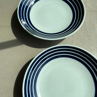 Ceramic Striped Pasta Plates by PROSE Tabletop