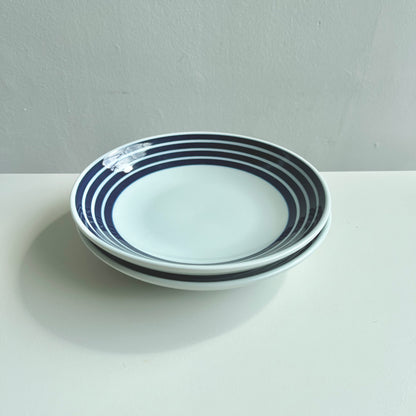 Ceramic Striped Pasta Plates by PROSE Tabletop