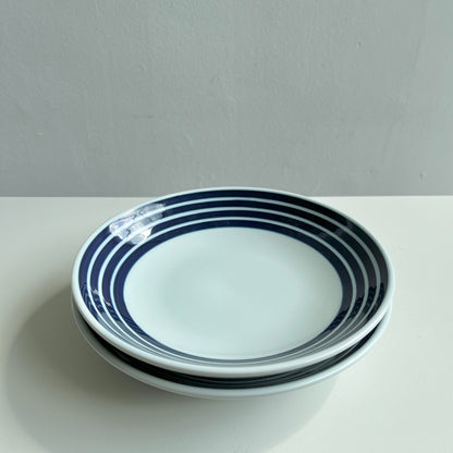 Ceramic Striped Pasta Plates by PROSE Tabletop