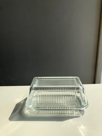 Ripple Glass Butter Dish by PROSE Tabletop