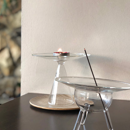 UFO Glass Incense Holder by Prose Décor