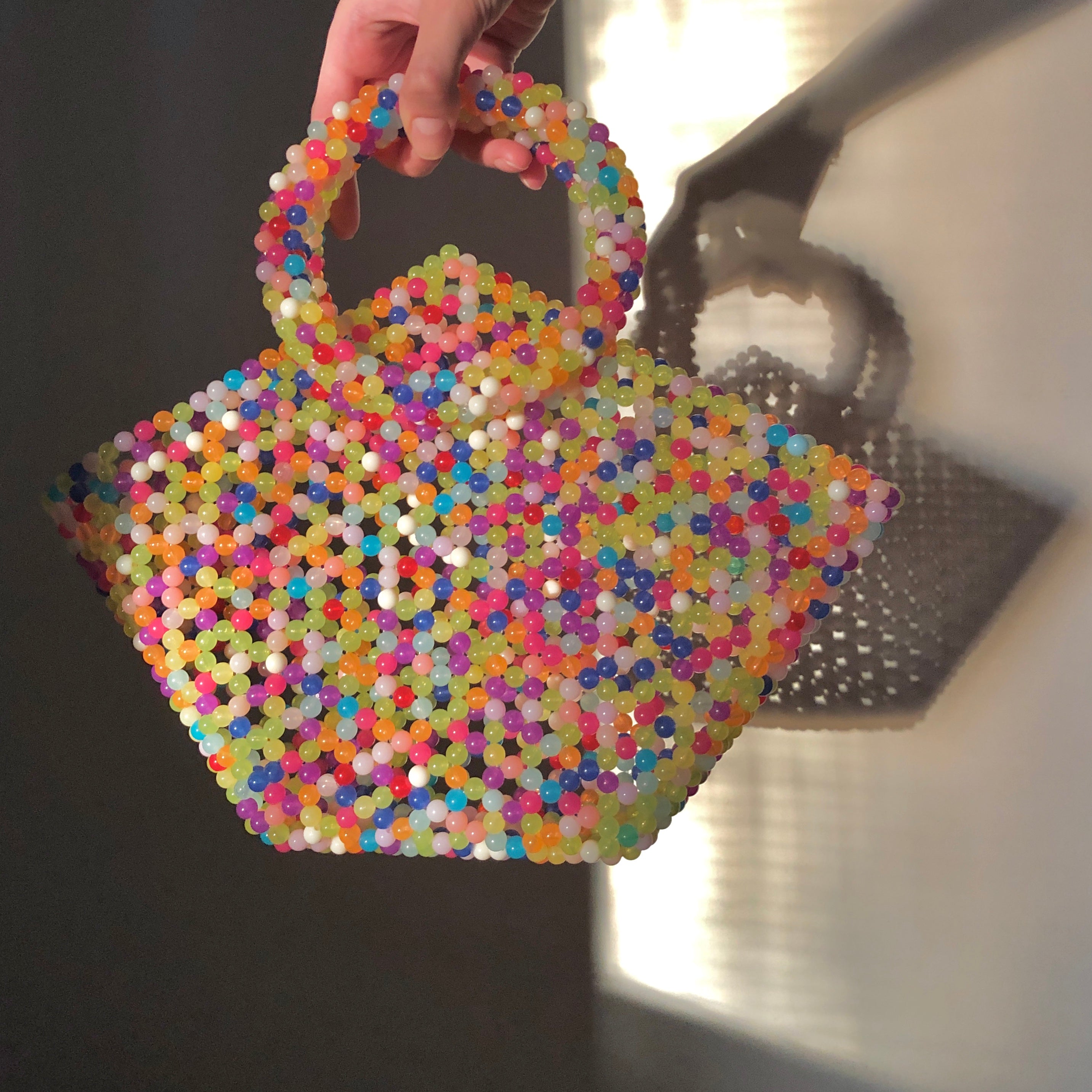 The Cyndi Beaded Shopper Bag by Veronique