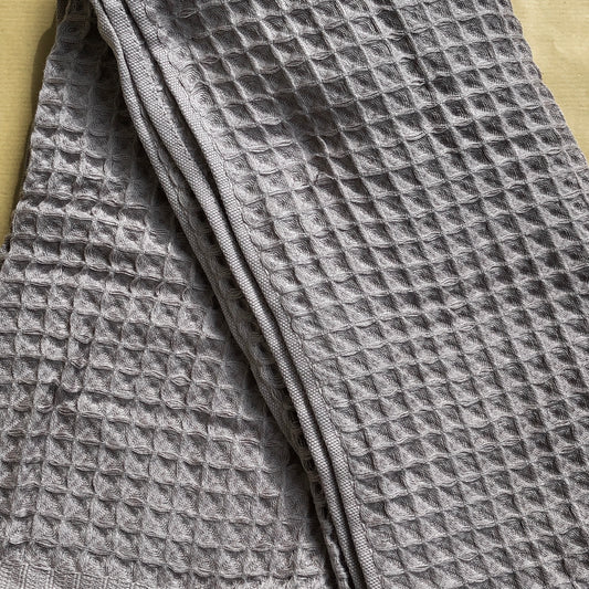 Waffle Throw in Graphite by PROSE Décor