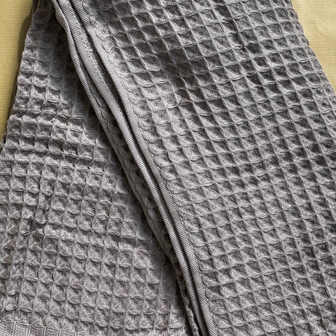 Waffle Throw in Graphite by PROSE Décor