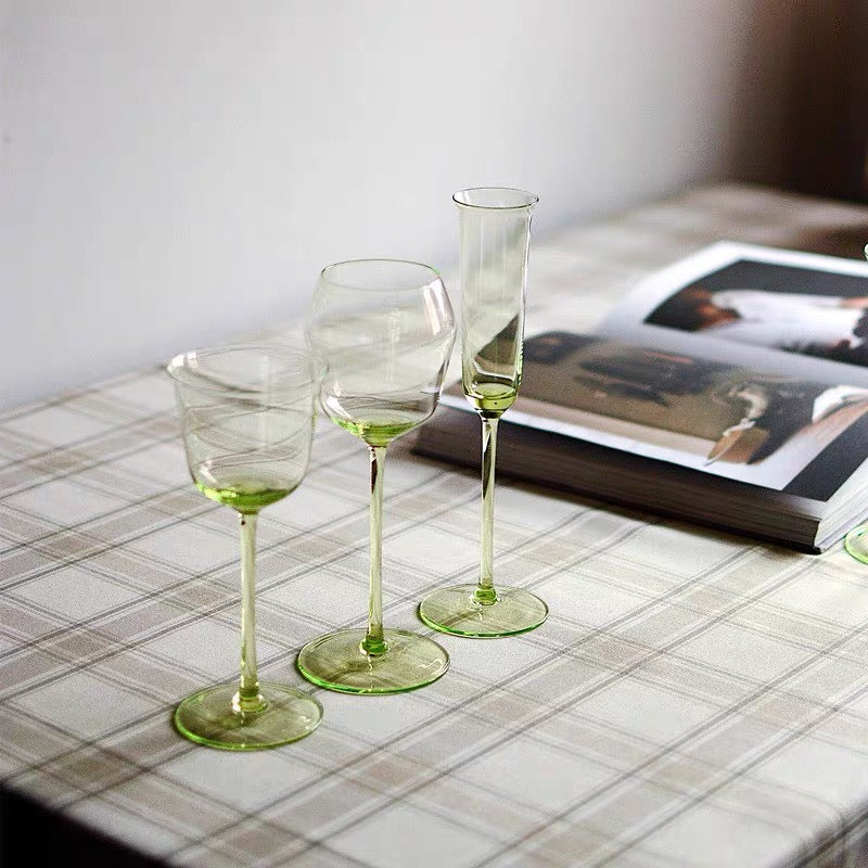 Grace Green Champagne Flute by PROSE Tabletop