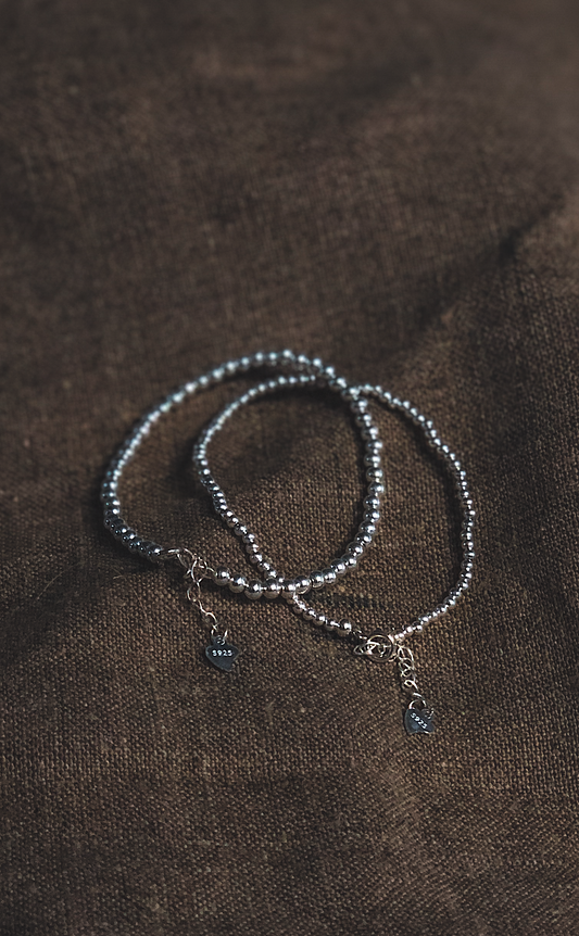 Beaded Bracelet  by Veronique 925 Silver