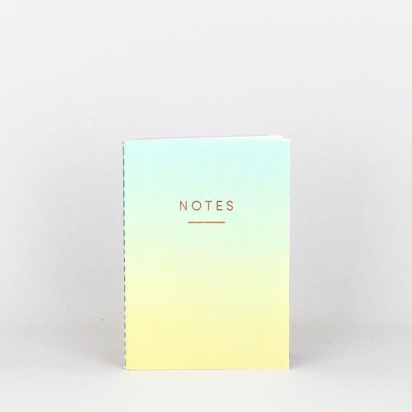 'Ombre' Notebook (Blue/Yellow)