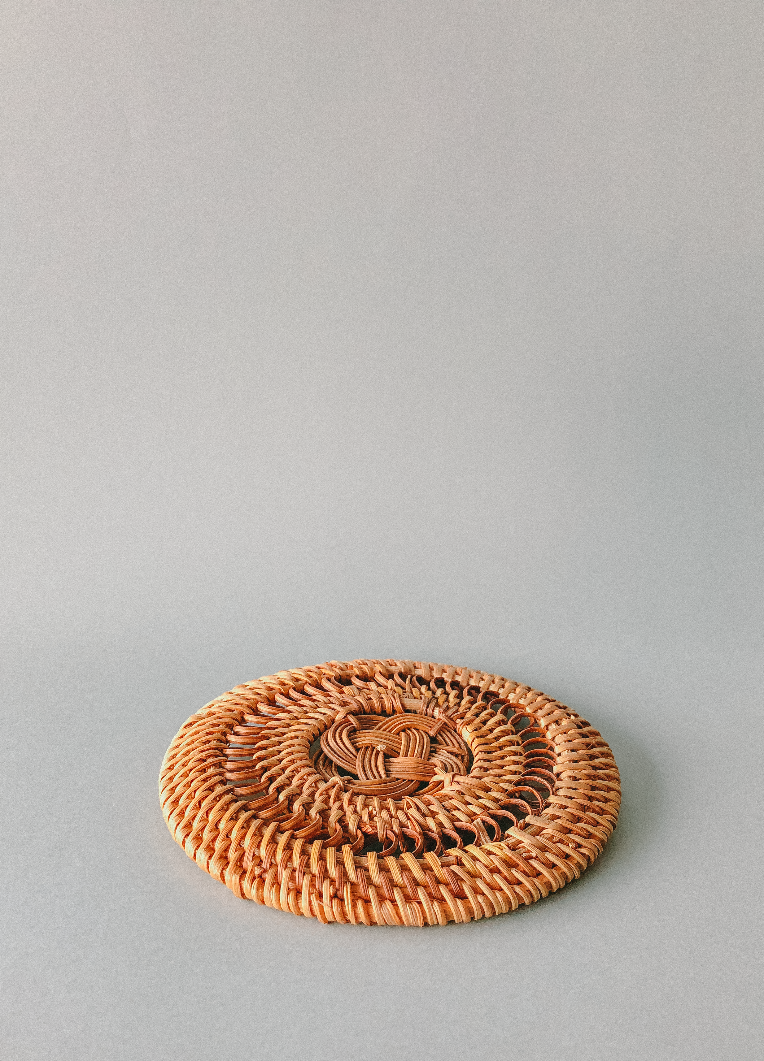 Handwoven Rattan Coasters (8CM)  by PROSE Tabletop