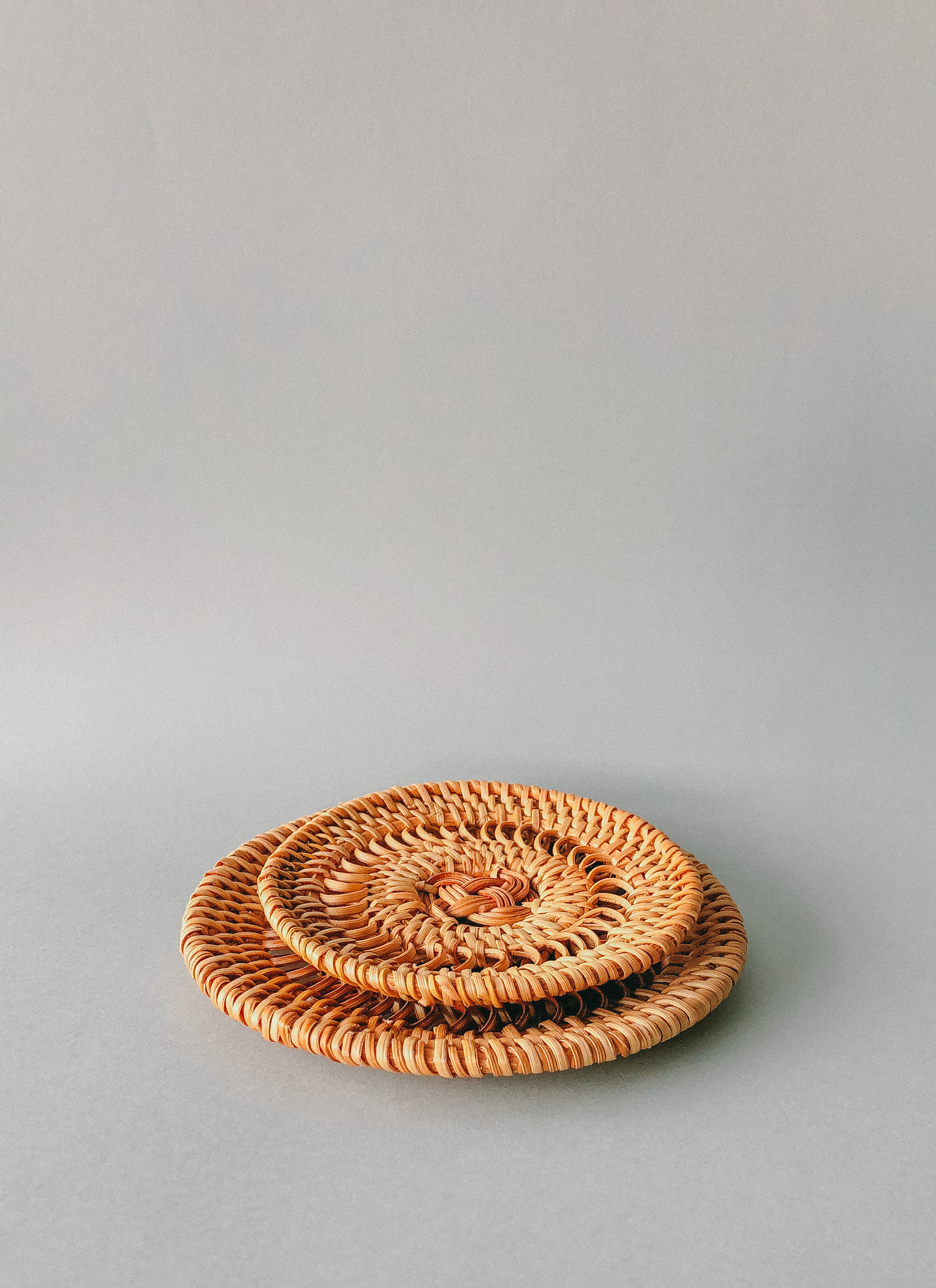 Handwoven Rattan Coasters (6CM)  by PROSE Tabletop