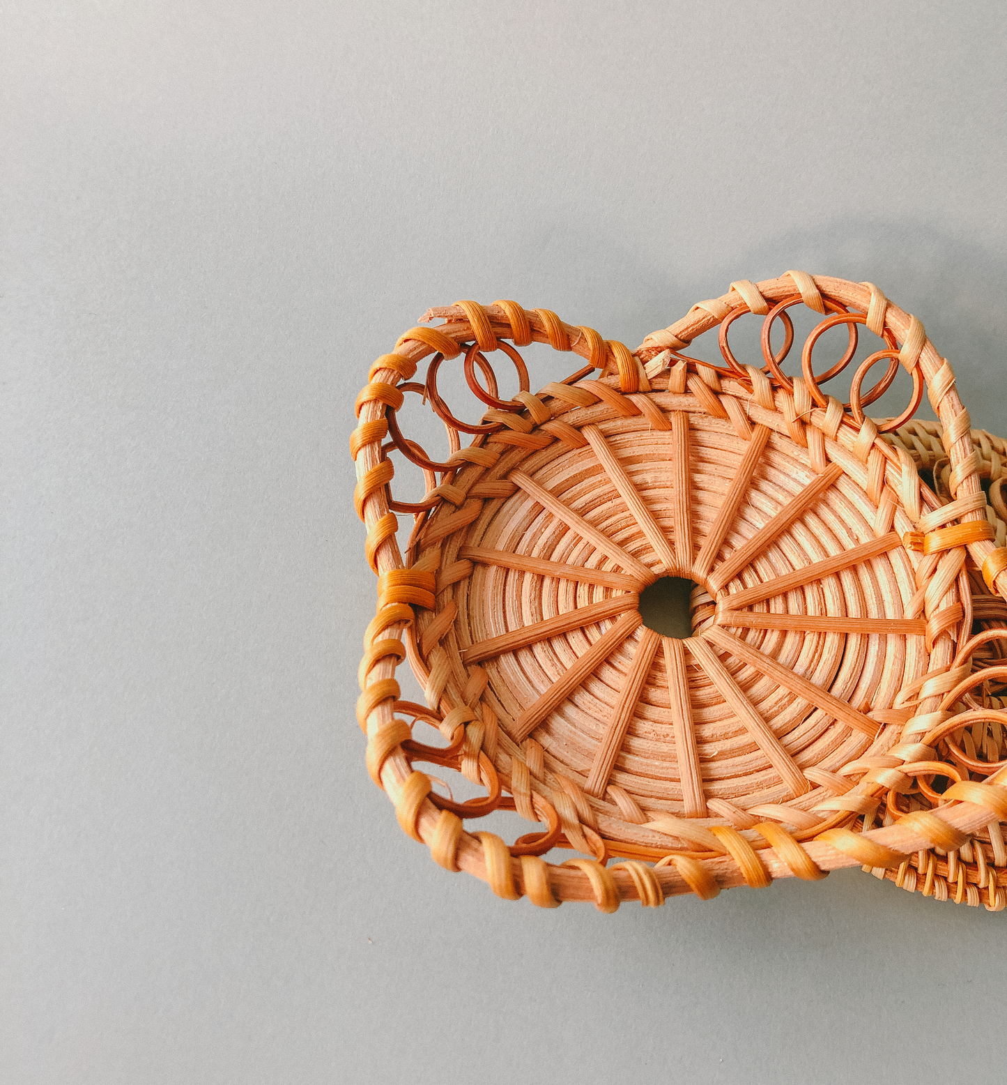 Handwoven Winged Rattan Coasters  by PROSE Tabletop