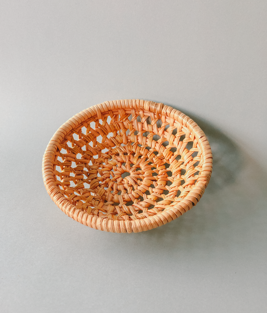 Handwoven Rattan Basket Coasters  by PROSE Tabletop