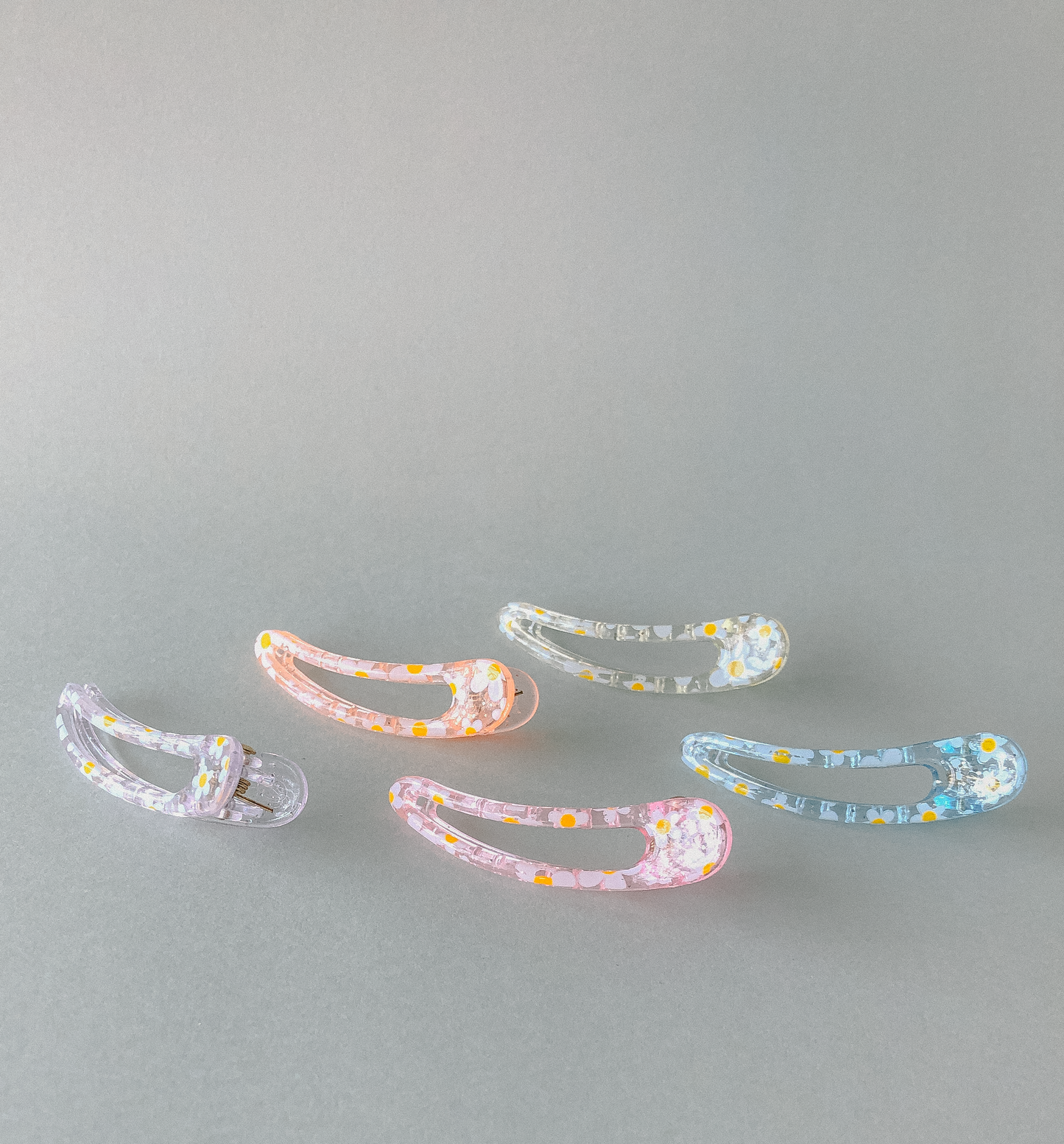 Daisy Teardrop Hair Slides by Veronique