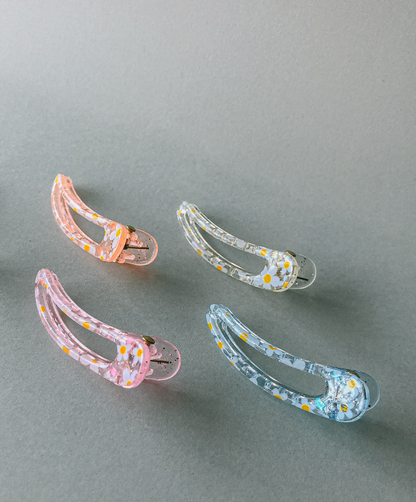 Daisy Teardrop Hair Slides by Veronique