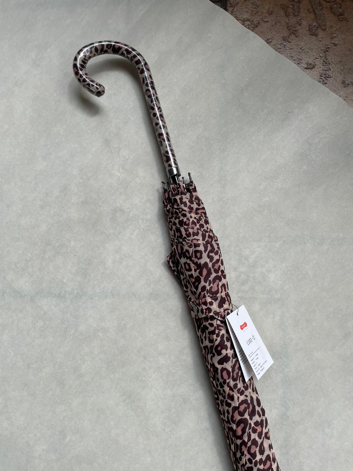 U-Handle Cheetah Umbrella by Veronique