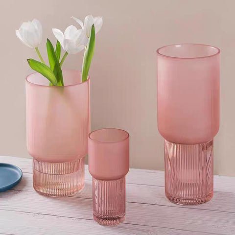 Akira Rosé Ripple Vase by PROSE Botanical