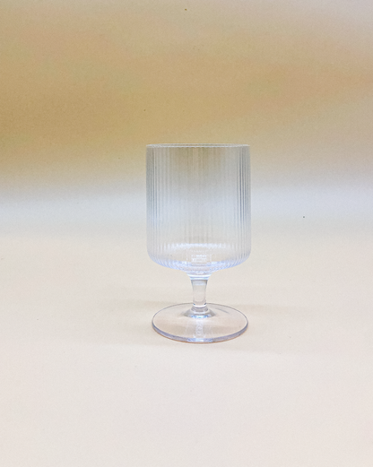 Vintage Style Ripple Goblet  by PROSE Tabletop