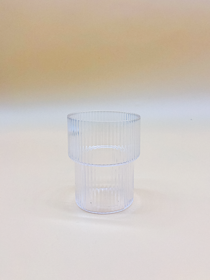 Vintage Style Ripple Water Glass by PROSE Tabletop