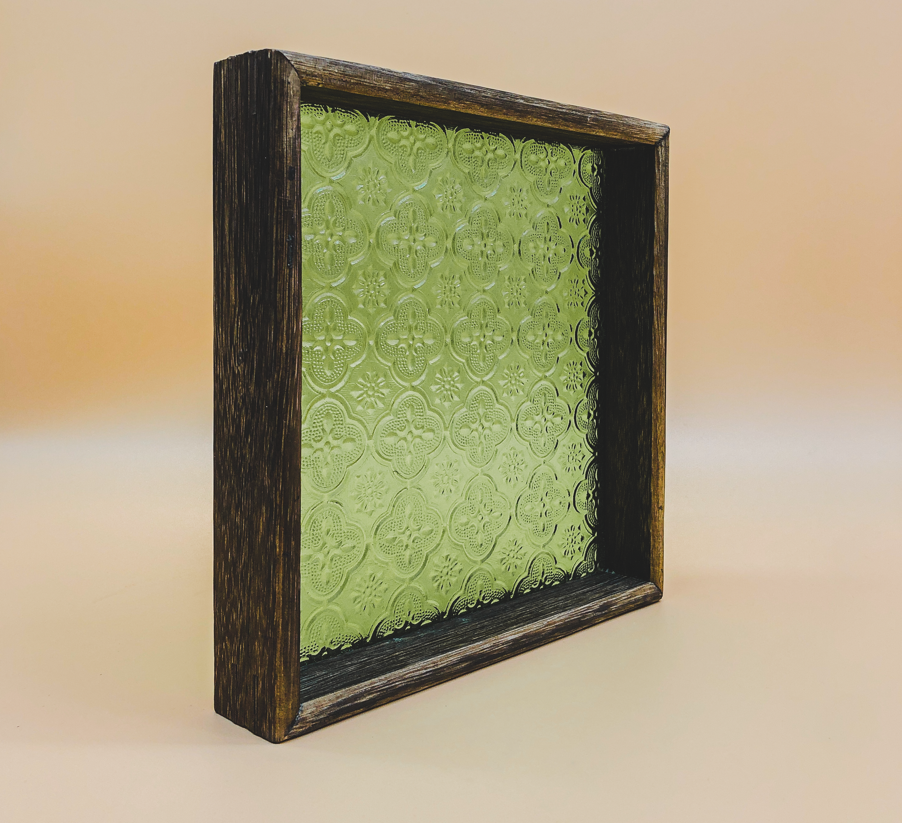 Vintage Style Reversible Square Tray (Green) by PROSE Tabletop