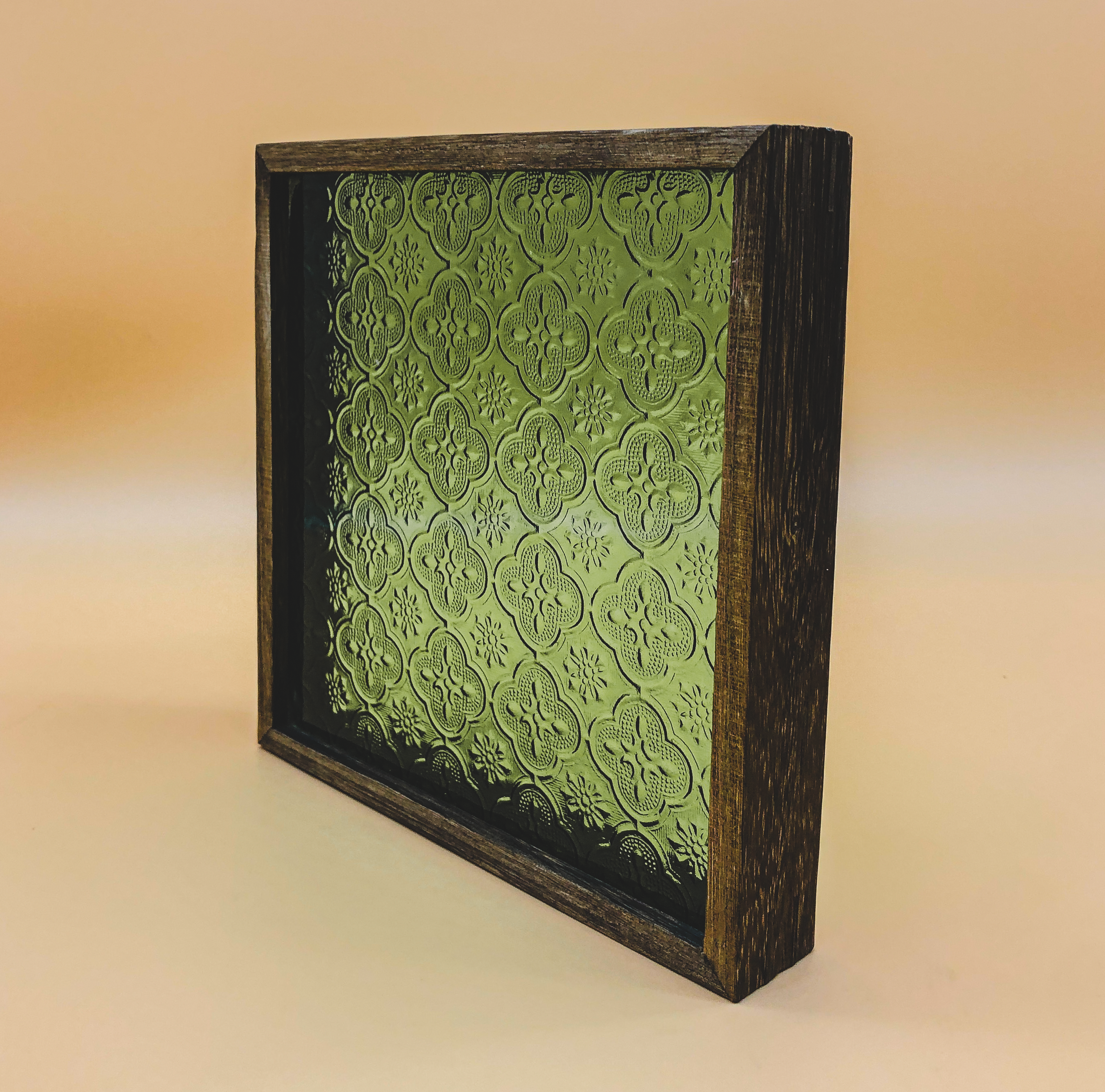 Vintage Style Reversible Square Tray (Green) by PROSE Tabletop