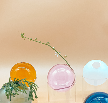 Fishbowl Mini Vase in Rosé by PROSE Botanical