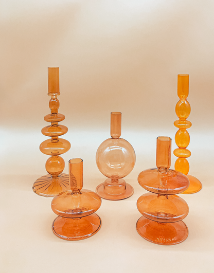 Balloon Candle Holder in Amber by PROSE Décor