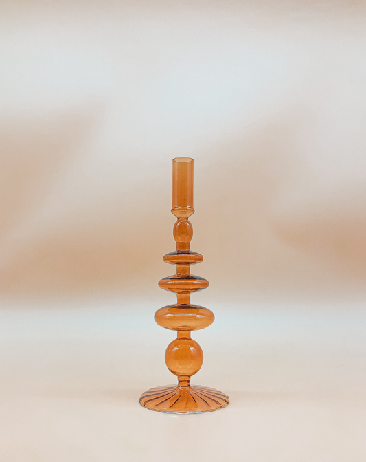 Amber Deco Candle Holder by PROSE Tabletop