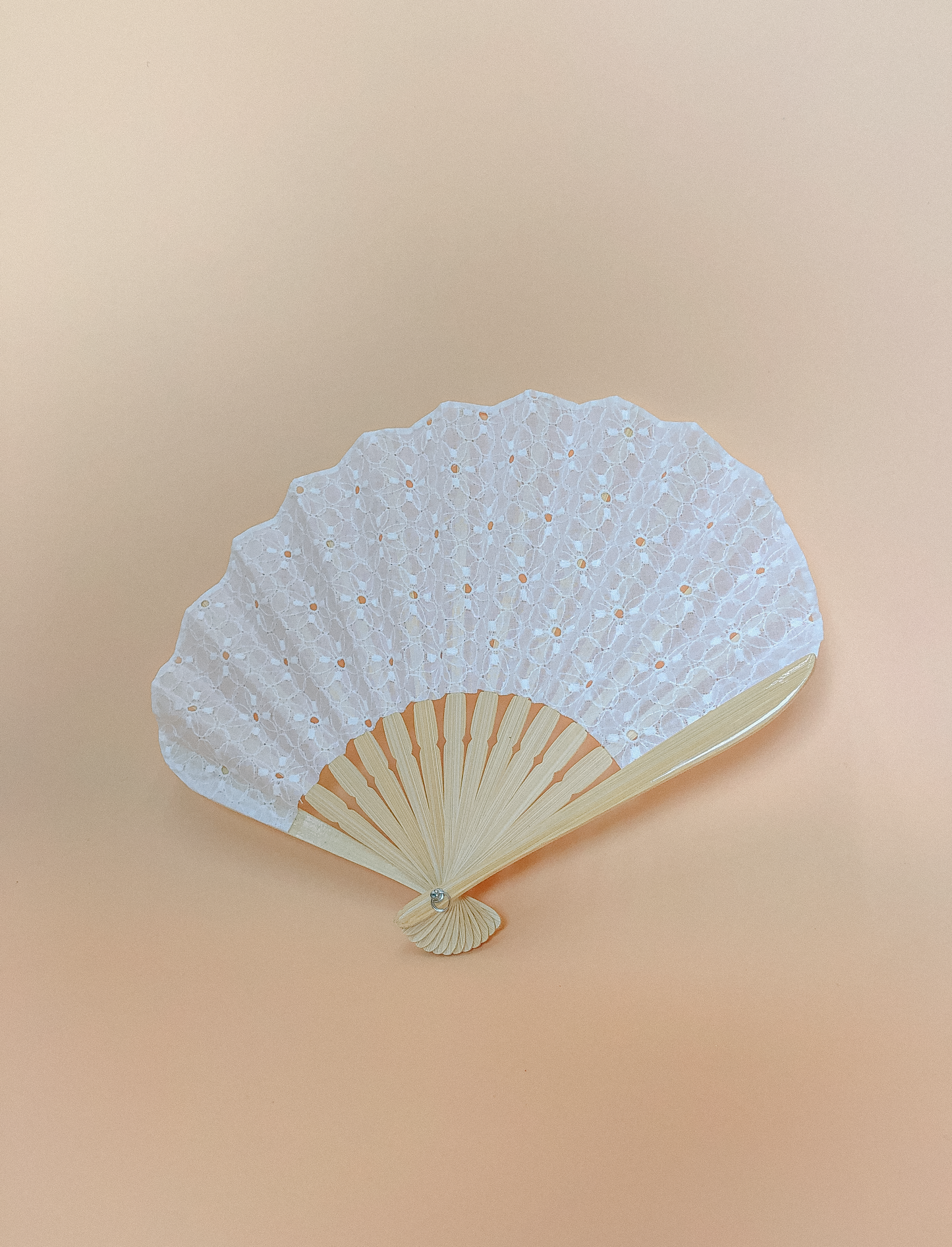 White Broderie Fan by PROSE Décor