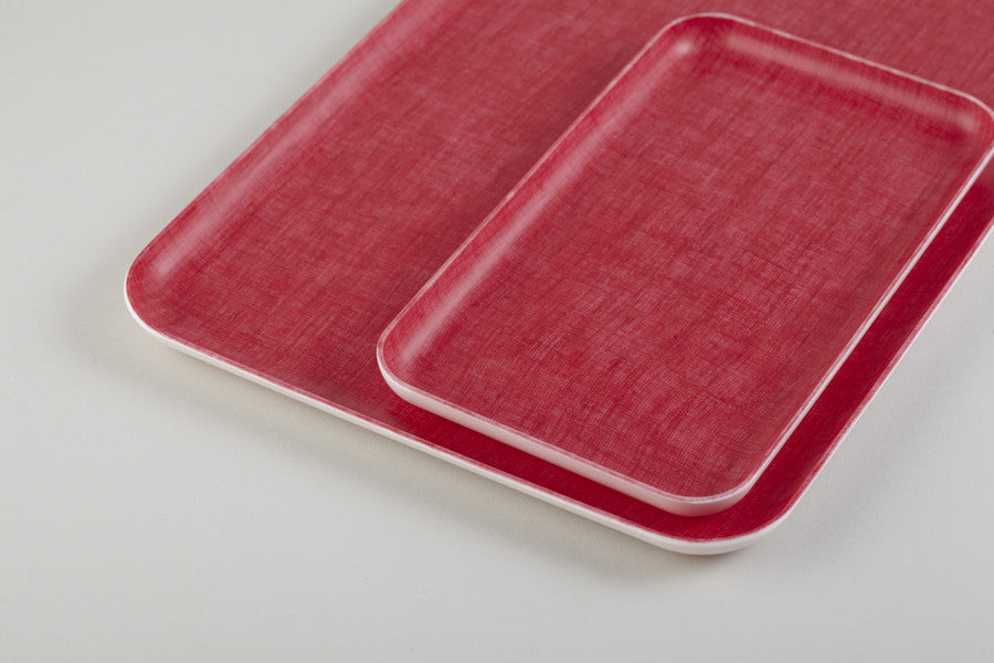 Red Rectangle Linen Tray - Emporium of the Modern Man
 - 4