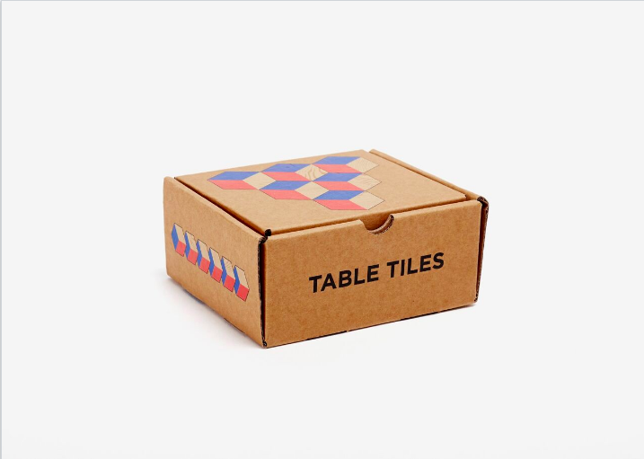 Table Tiles - Blue/Red