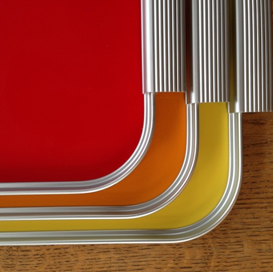 S18 Silver Ribbed Tray - Large - Emporium of the Modern Man
