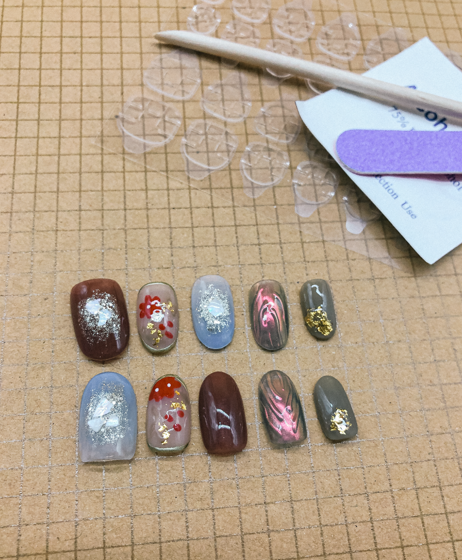 Cherry Blossom Press On Nails (Custom) by Veronique