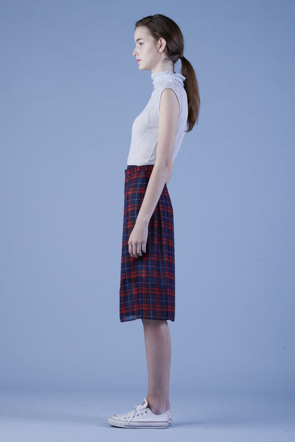 Tartan Chiffon Wrap Apron Skirt #15A - Emporium of the Modern Man
 - 3