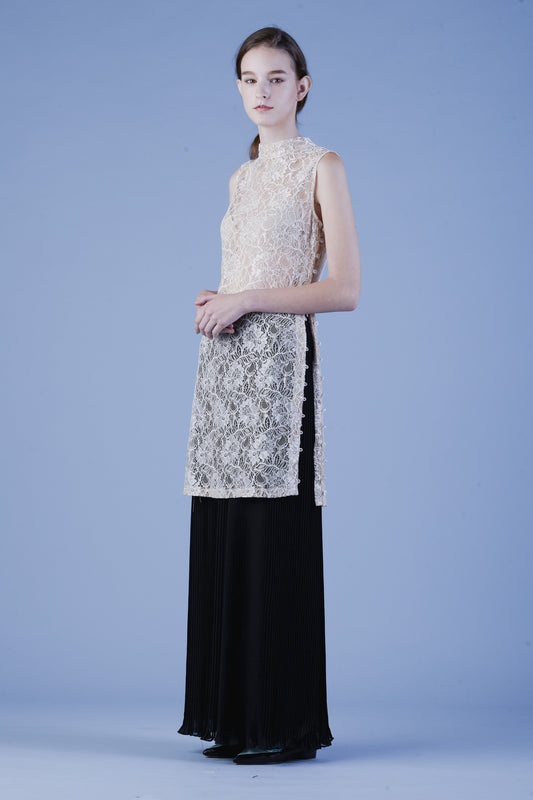 Mock Turtleneck Lace dress #03D - Emporium of the Modern Man
 - 1