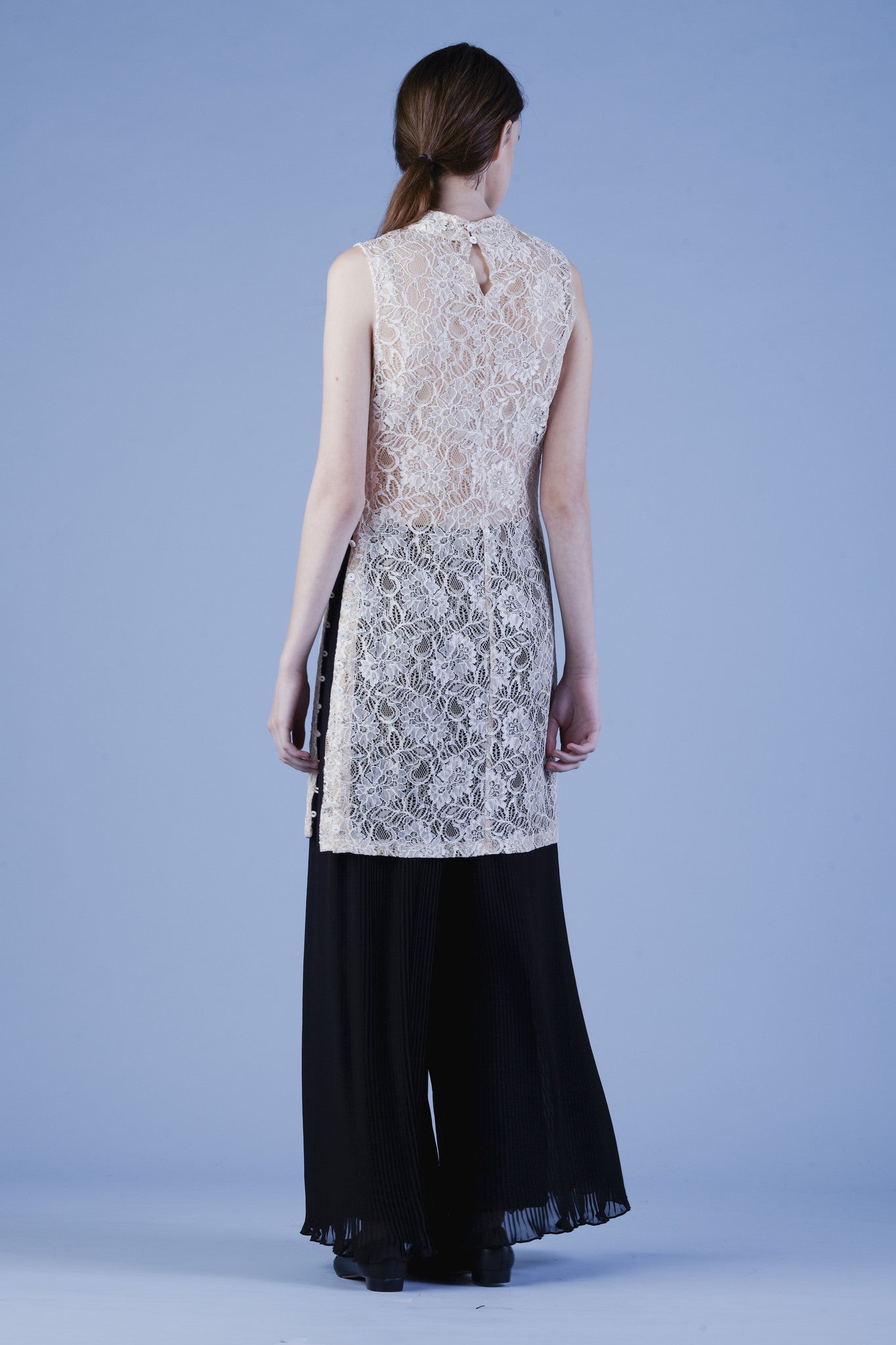 Mock Turtleneck Lace dress #03D - Emporium of the Modern Man
 - 2