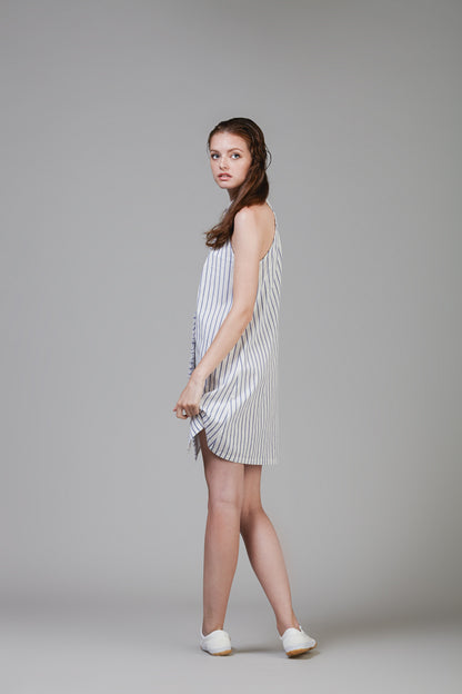 Sleeveless Pinstripe Shirtdress #45 - Emporium of the Modern Man
 - 4