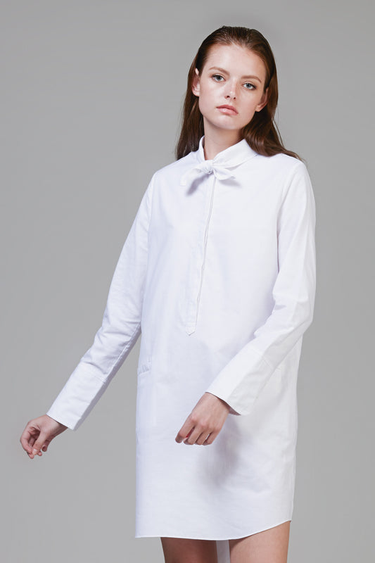 Tiedneck Oxford Shirtdress #60 - Emporium of the Modern Man
 - 1