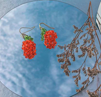 Mandarin Beaded Earrings by Veronique